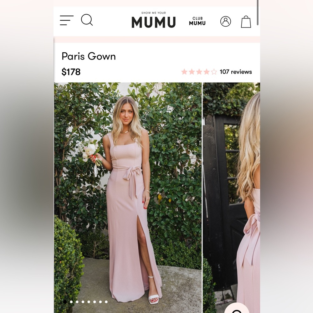 Paris Gown from Show Me Your Mumu in Dusty Pink